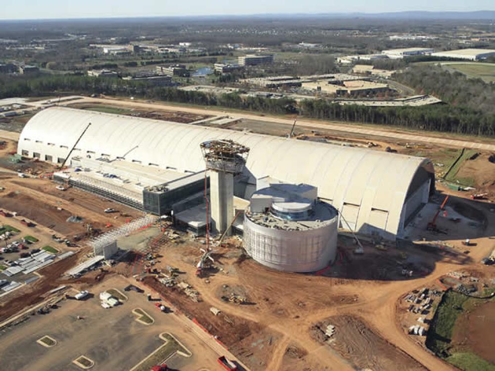 Udvar-Hazy Center Aerial View Looking SW, Dec 02