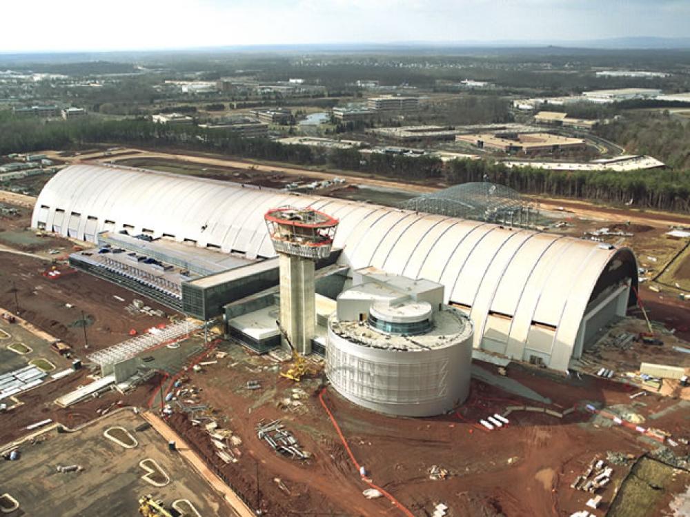 Udvar-Hazy Center Aerial View Looking SW, Feb 03