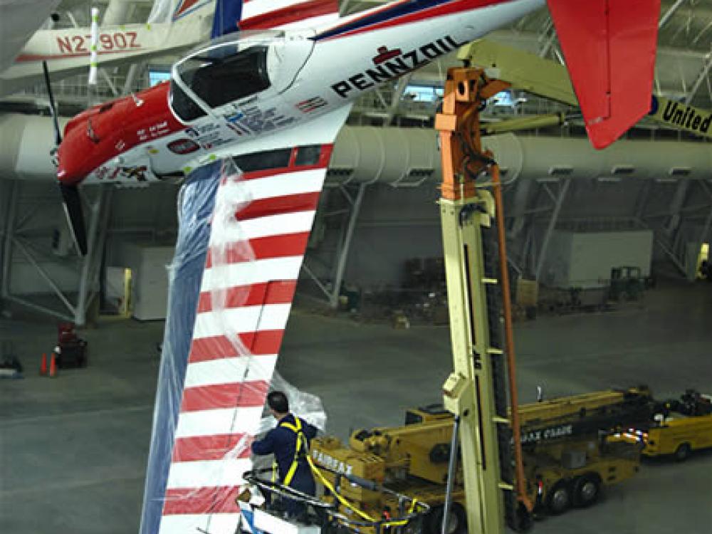 At the Udvar-Hazy Center, the aircraft are flying!