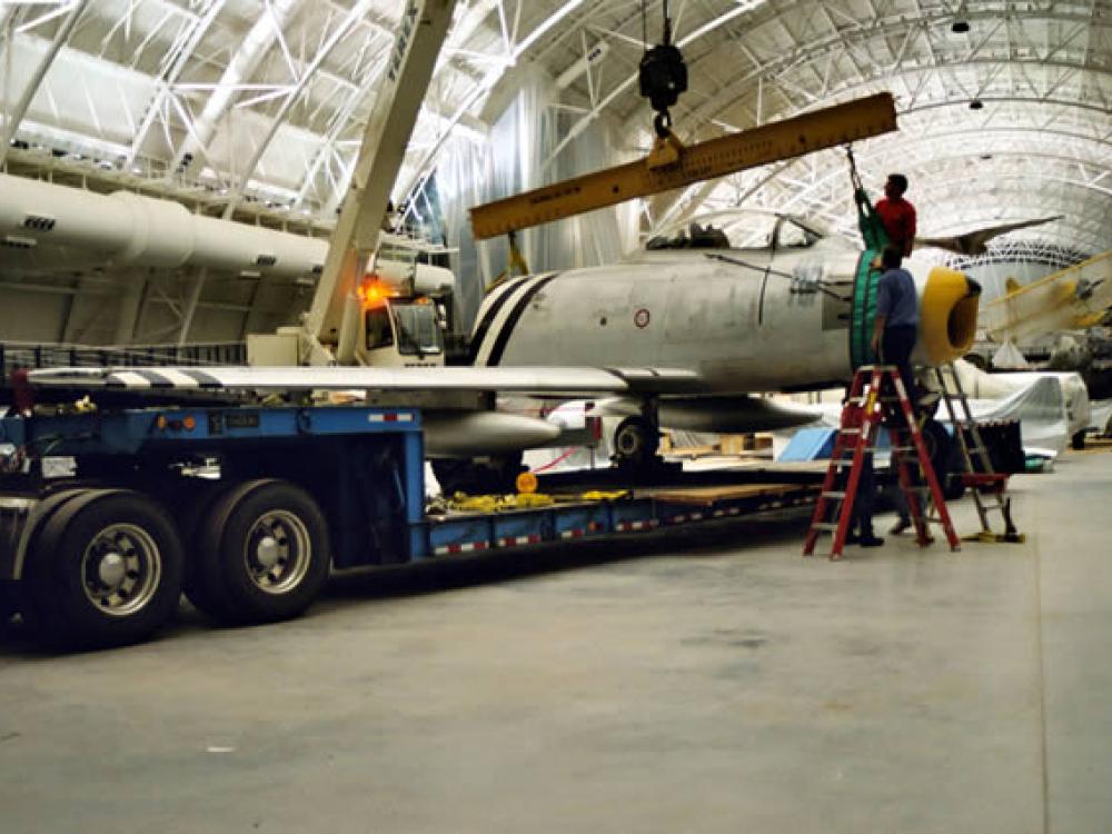 F-86A Sabre Unloaded at the Udvar-Hazy Center