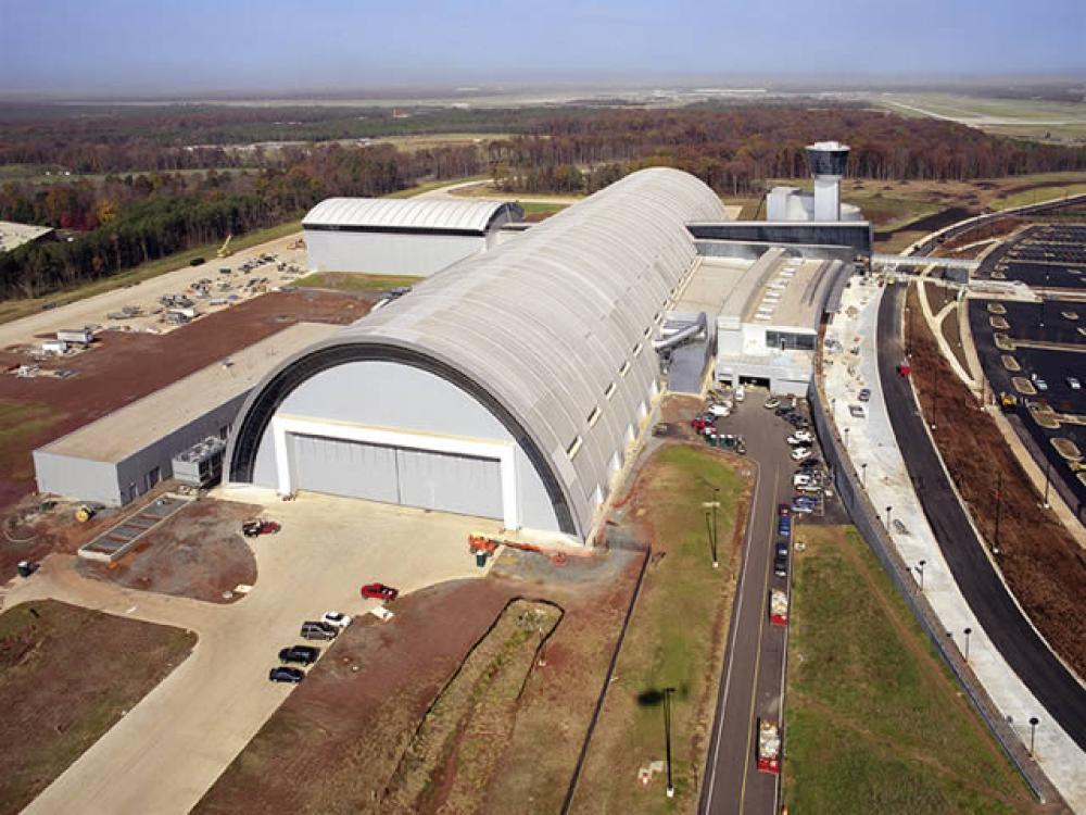 Udvar-Hazy Center Aerial View Looking N, Nov 03