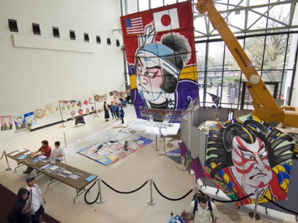 Japanese Kites on Display