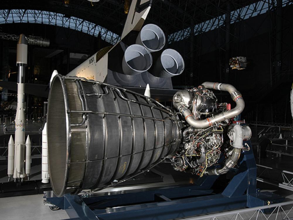 Space Shuttle Main Engine at the Udvar-Hazy Center