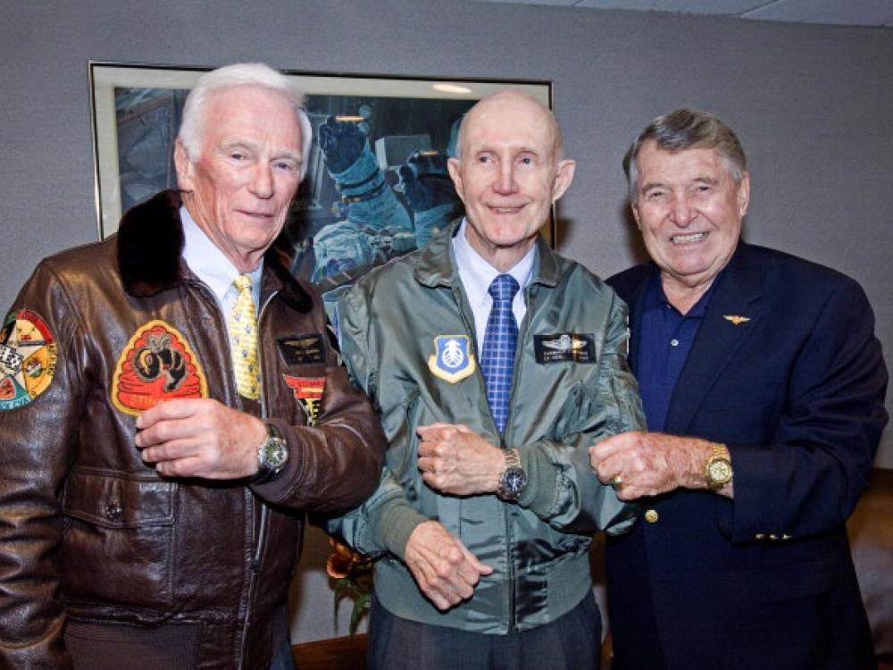 Astronauts Cernan, Stafford and Schirra