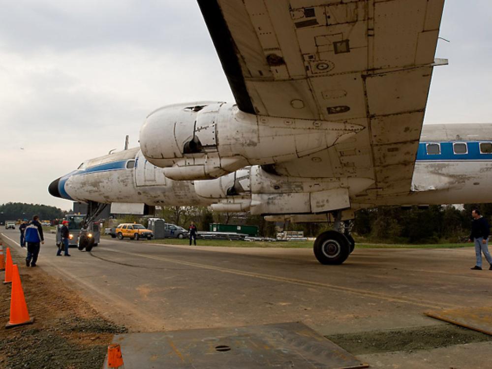 The Lockheed Constellation During Move to the Udvar-Hazy Center