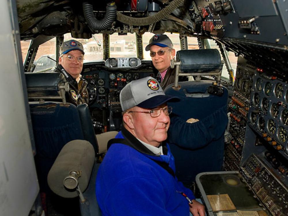 Former Crew Members in Constellation Cockpit