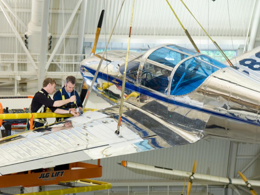 Globe Swift GC-1A Installed at the Udvar-Hazy Center