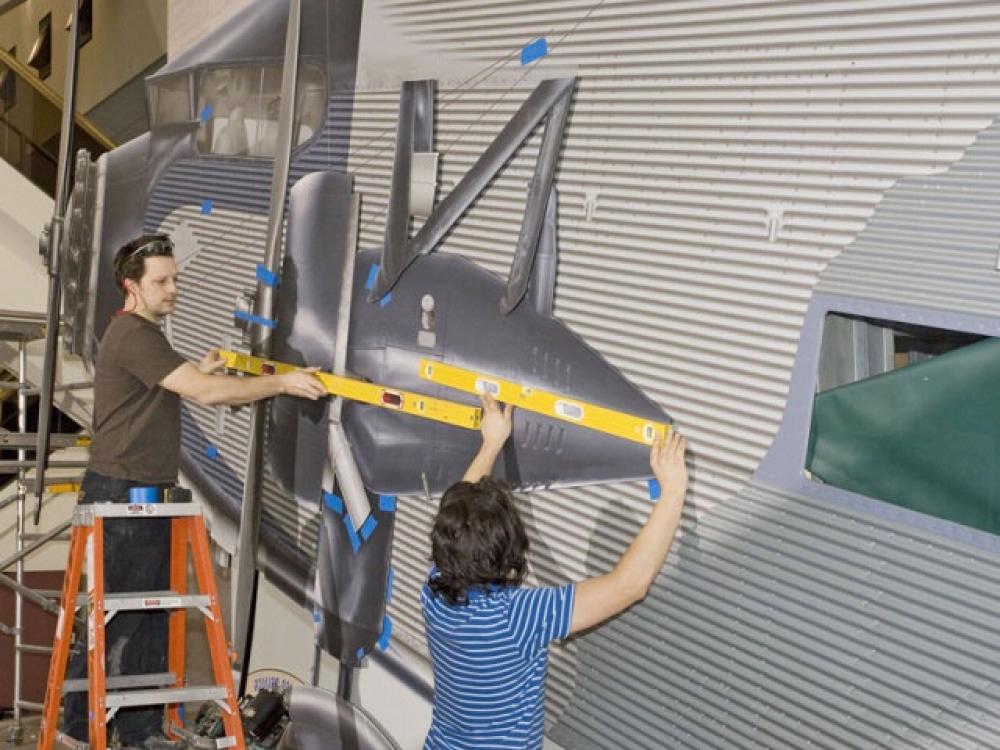 Tri-Motor Mock-up in America by Air Exhibition