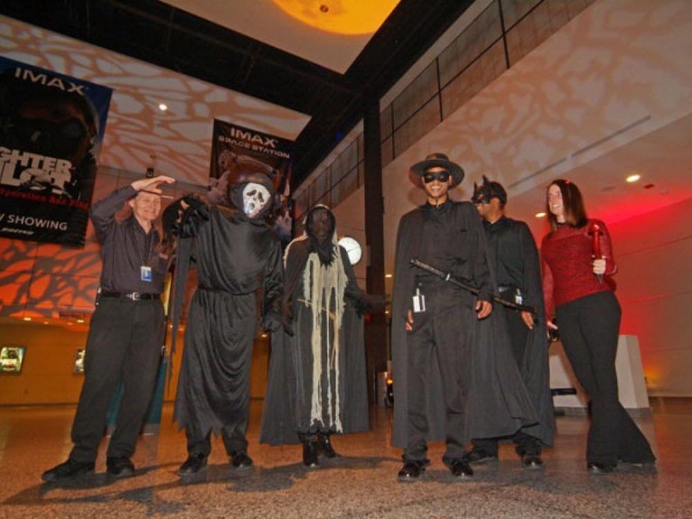 Teens and Adults in Costume at Air & Scare