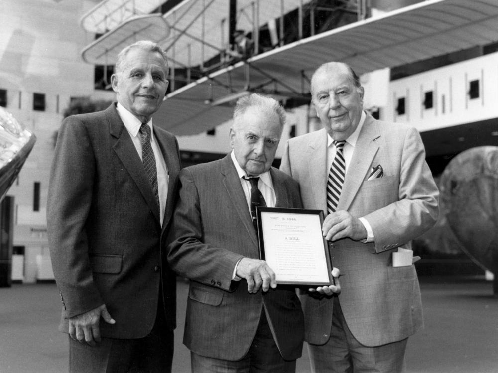 Don Lopez, Paul Garber and Sen. Jennings Randolph