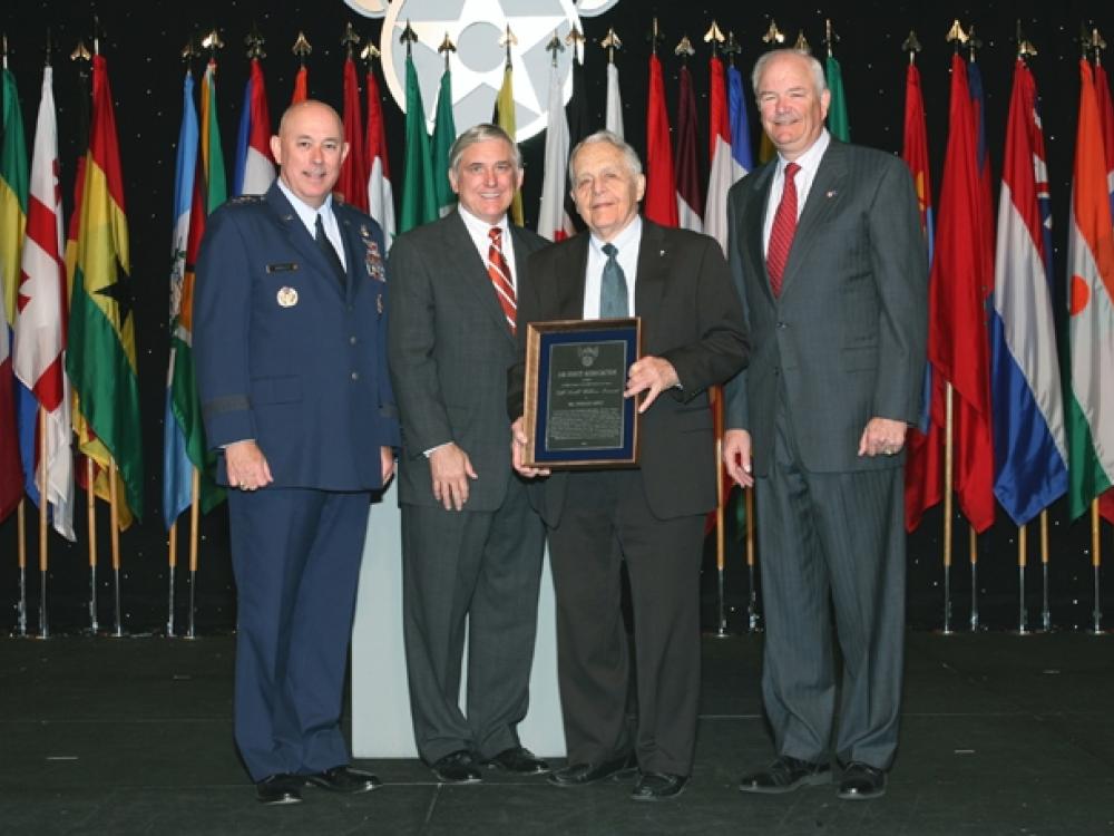 Don Lopez receiving the Gill Robb Wilson Award