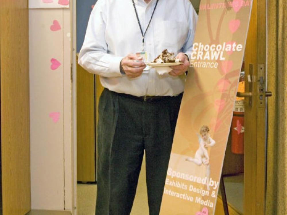 Don Lopez Enjoys some Goop at the Annual Chocolate Crawl