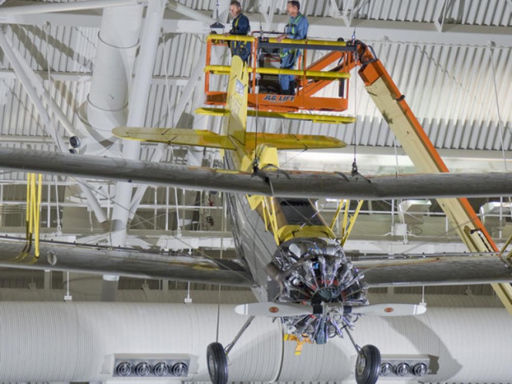 Grumman G-164 Ag-Cat Installation at the Steven F. Udvar-Hazy Center