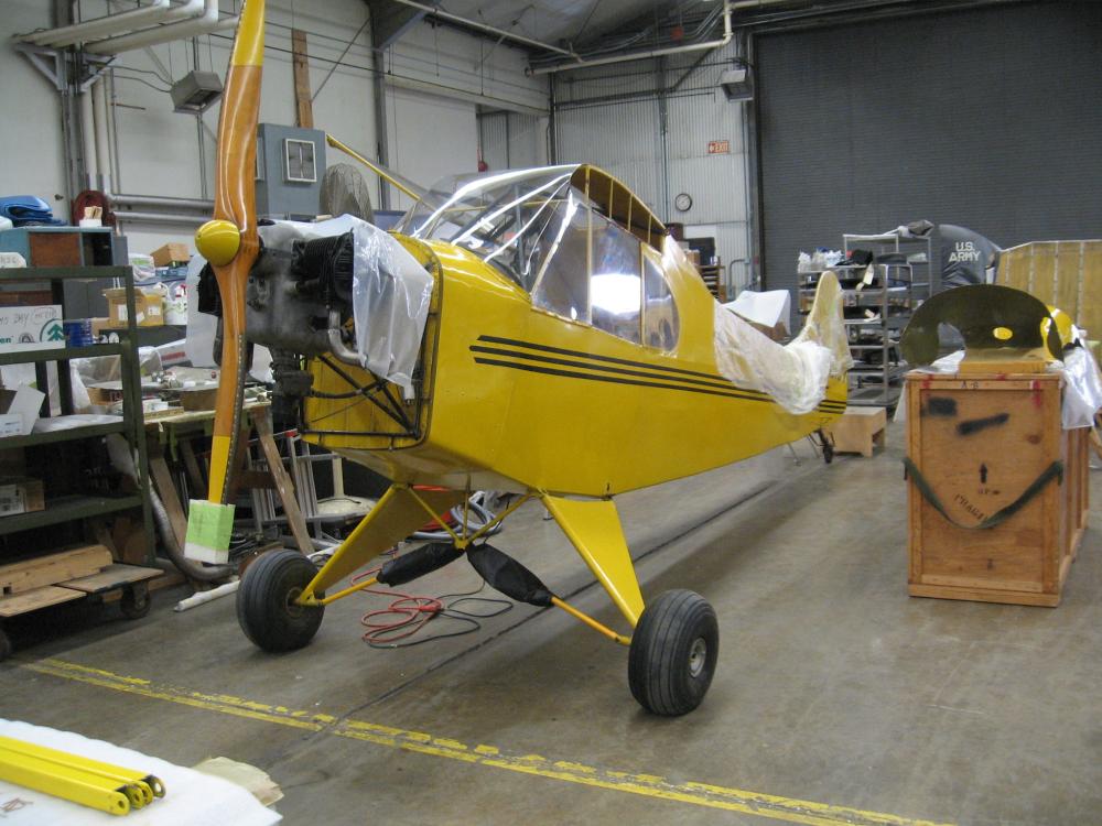 Piper J-2 Cub in the Restoration Shop