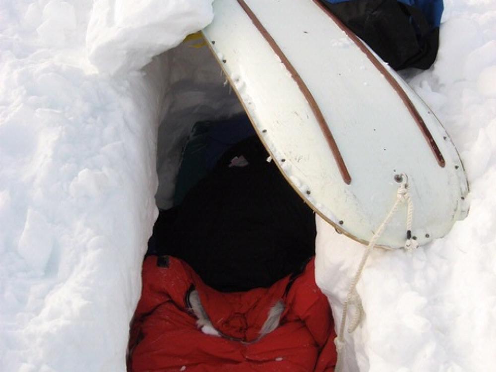 Maria Banks' Survival Trench, Antarctica