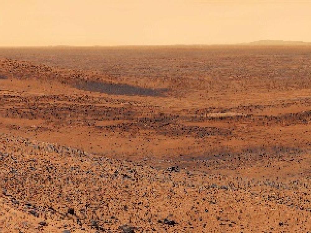 The View from Basin to the North-east of Husband Hill on Mars