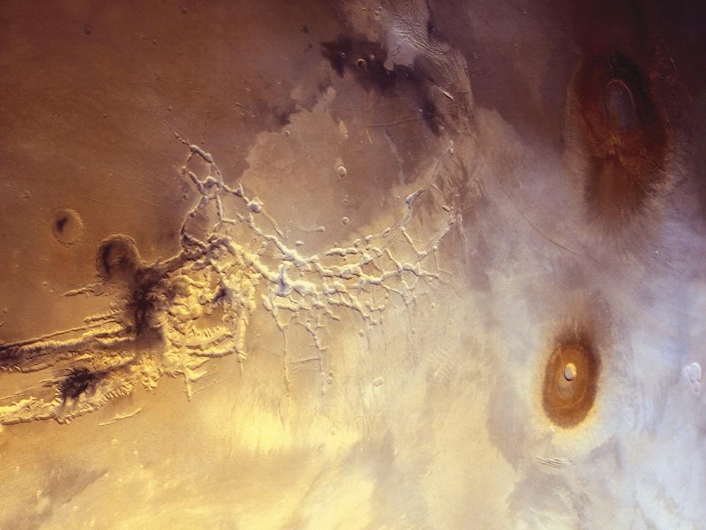 Part of Valles Marineris canyon system on Mars