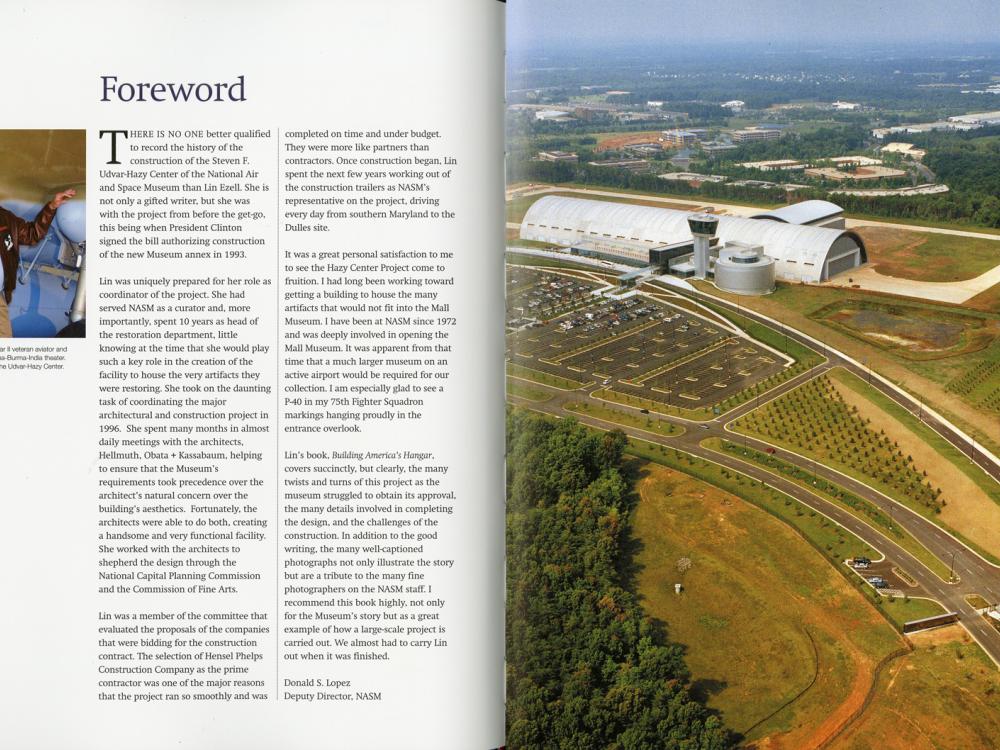 Foreword of Building America's Hangar