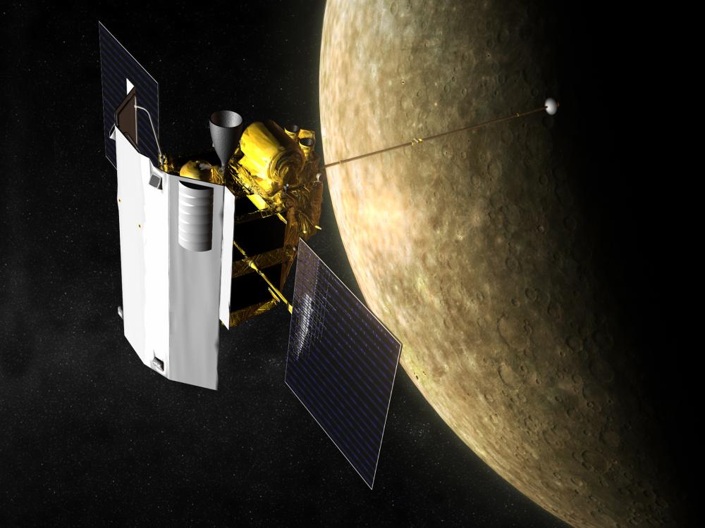 MESSENGER Spacecraft At Mercury