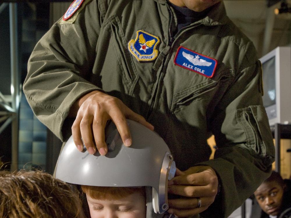 Young Visitor at the Annual Become A Pilot Day