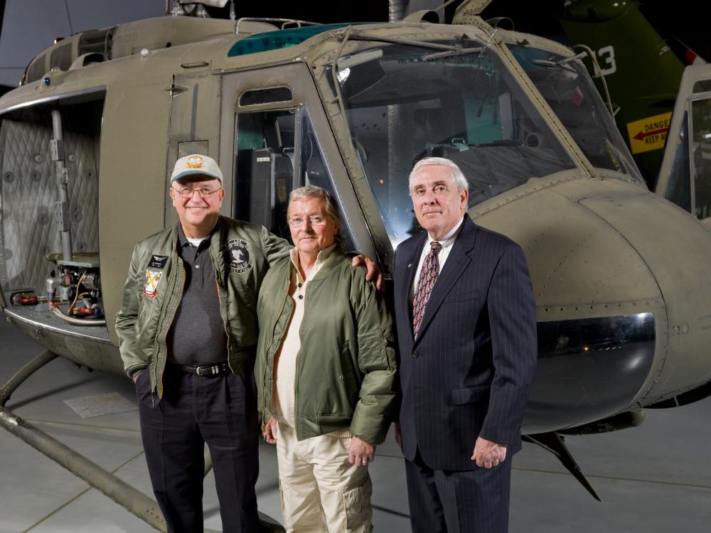 Special Visitors to Bell UH-1H Iroquois "Huey" Smokey III