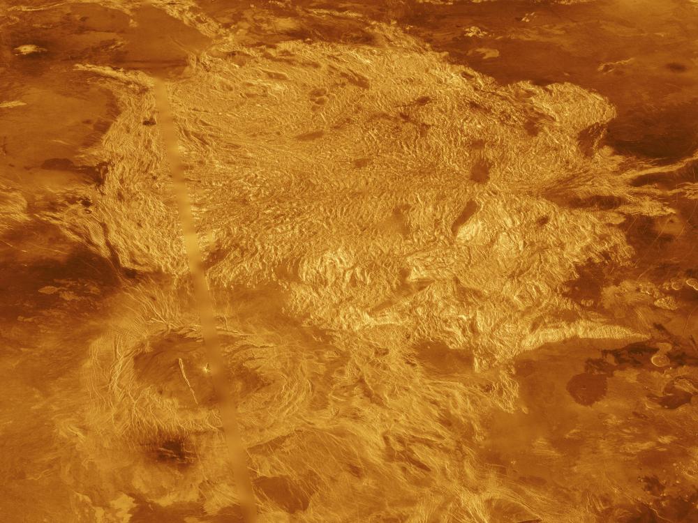 3D View of Alpha Regio on Venus