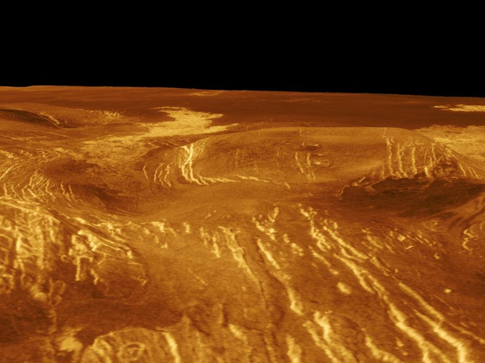 3D Perspective View of Idem-Kuva Corona on Venus