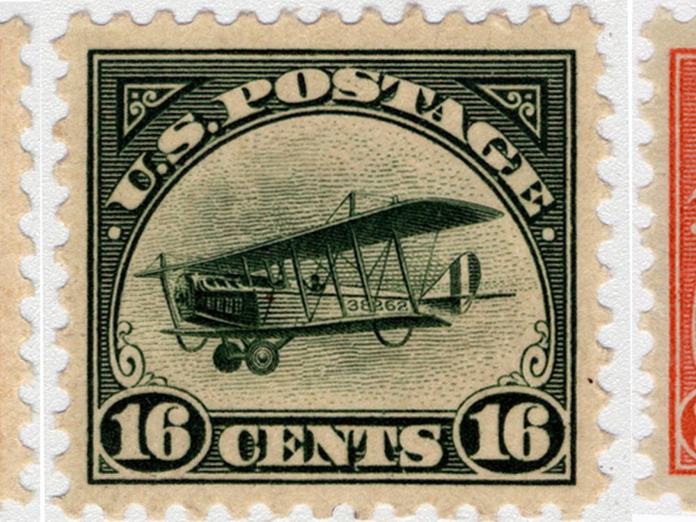 Red Air Mail Stamps | Skymaster (5 Cents Each) — Little Postage House