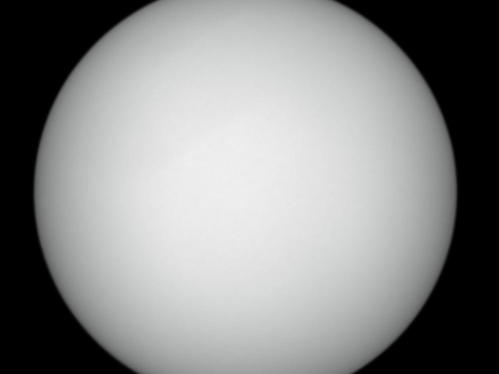 The “supersun” of January 2, 2018. Pictured, the blank surface of the Sun. 