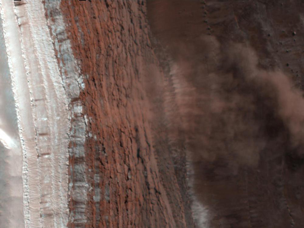 Avalanches on Mars