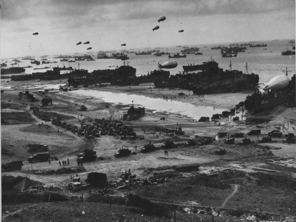 Barrage Balloons at Normandy