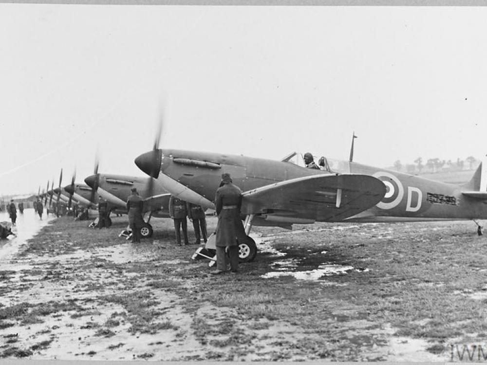 rows of spitfires