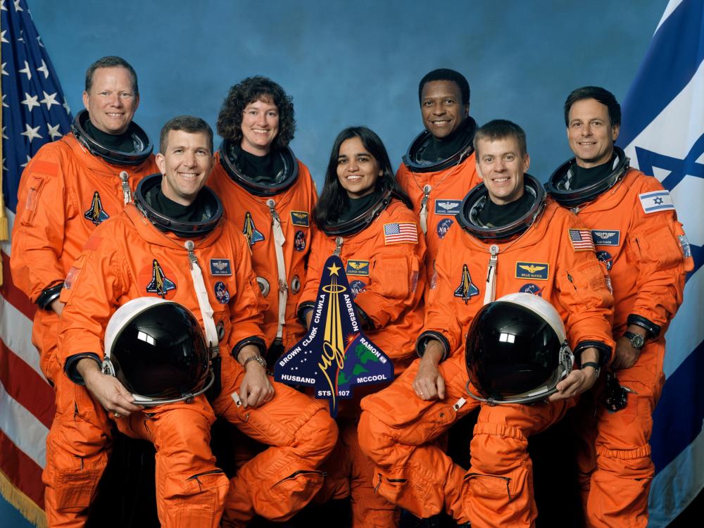 teacher with space shuttle accident
