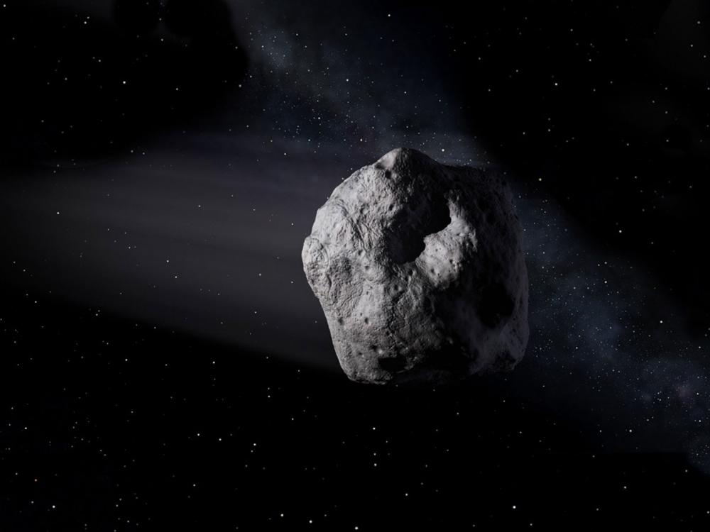 Artist concept of an asteroid