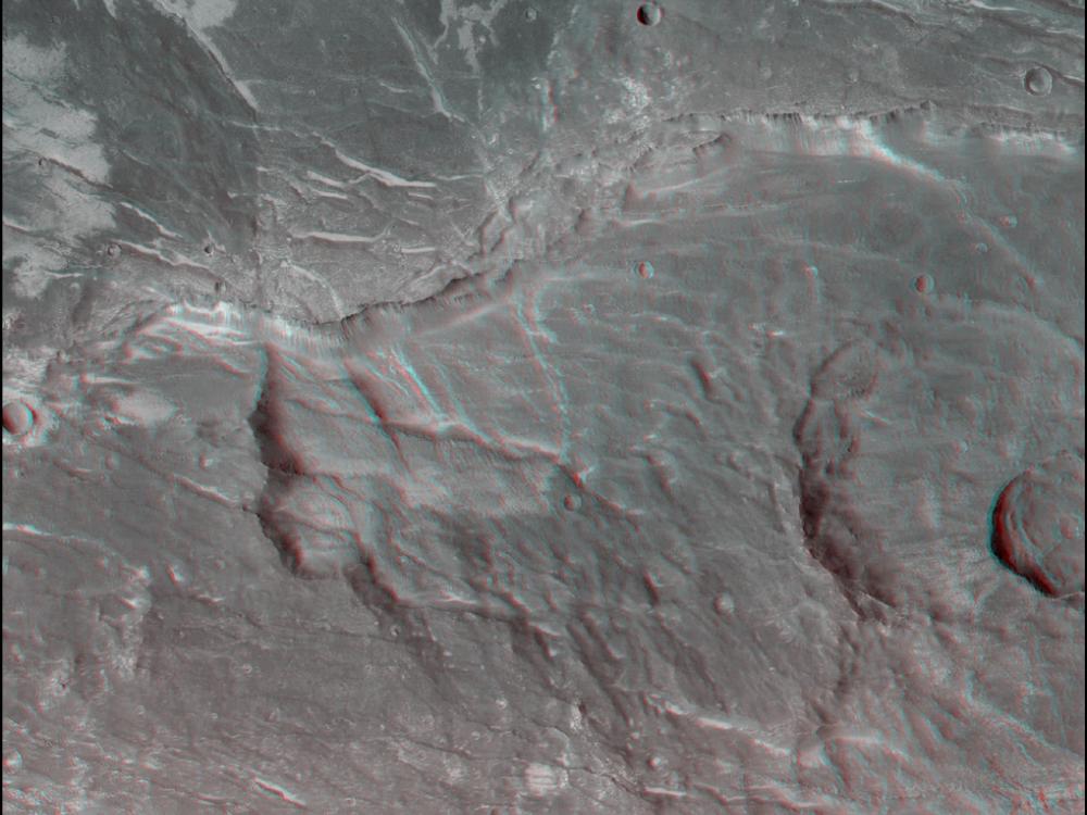 3D Anaglyph of Claritas Fossae Region