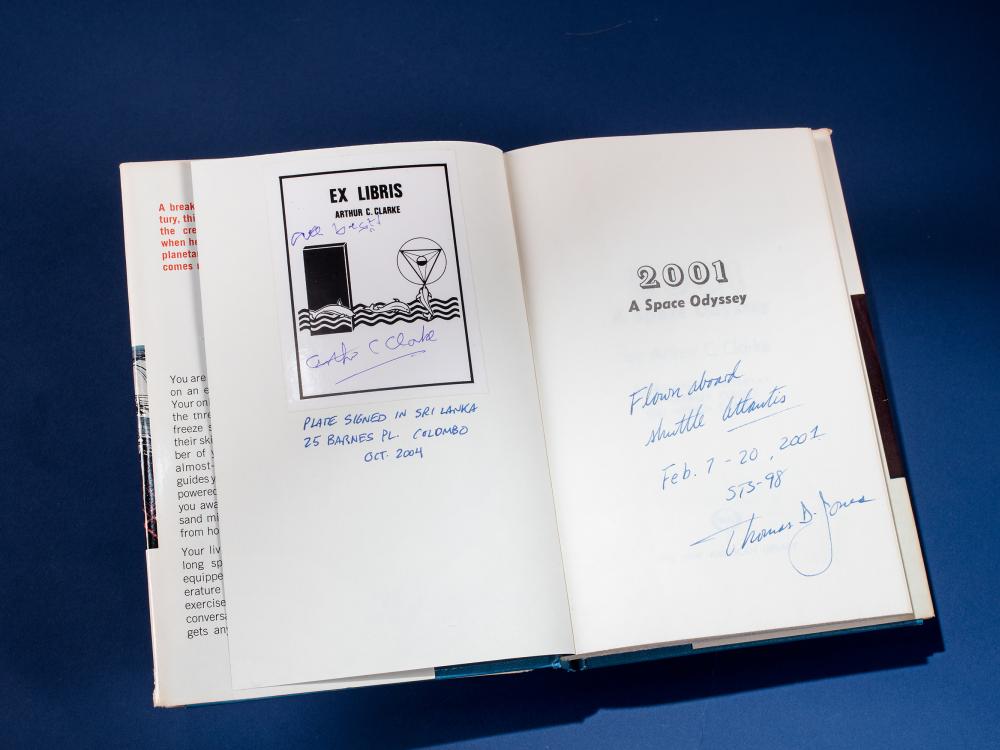 Signed <i>2001 A Space Odyssey</i> Book Flown on Space Shuttle <i>Atlantis</i>