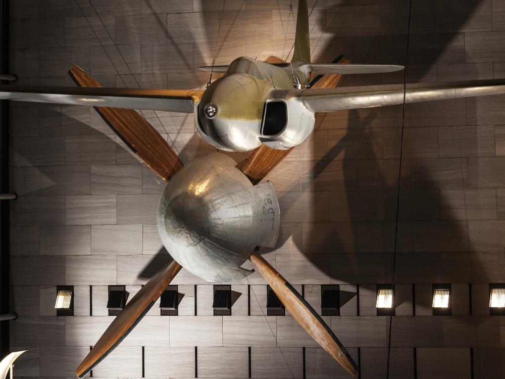 The Full Scale Wind Tunnel Fan on Display in the <em>Boeing Milestones of Flight Hall</em>