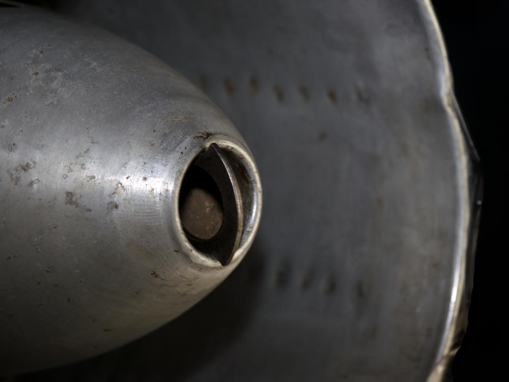 Close-Up View of the Pull Ring of the Jumo 004 B4 Turbojet Engine