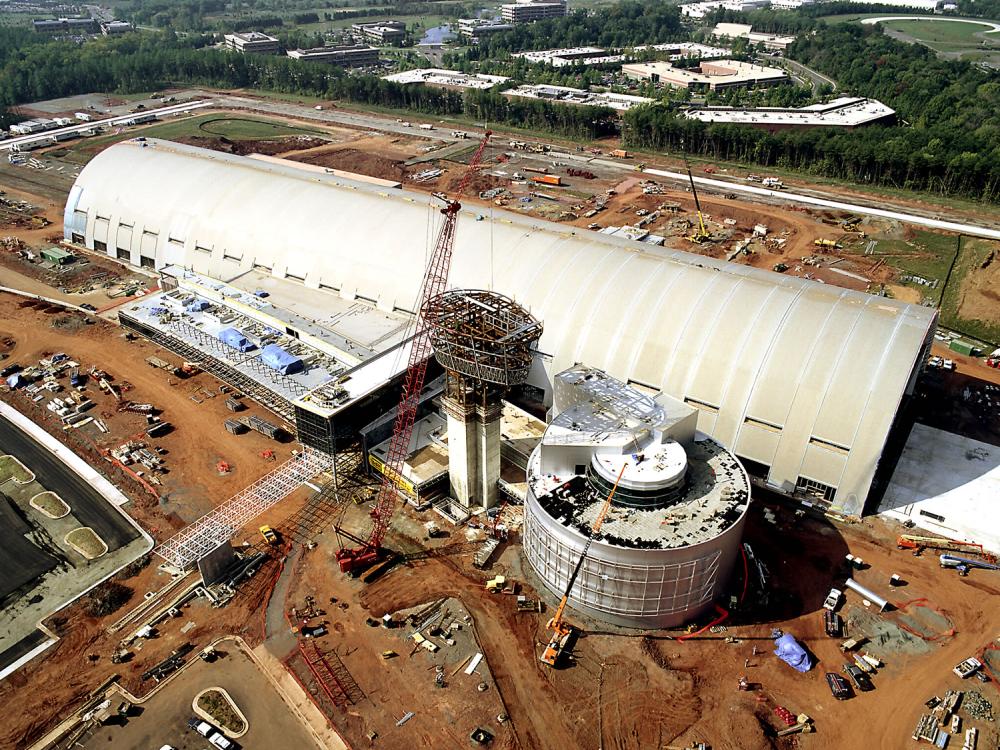 Udvar-Hazy Center Aerial View - 75% complete