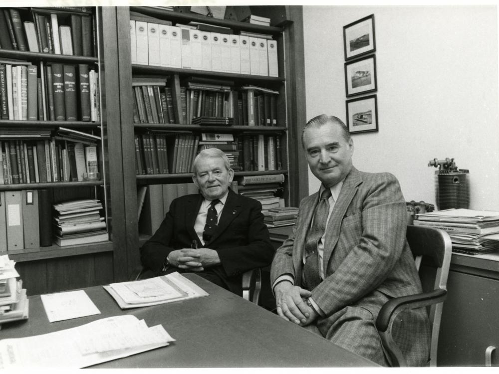 Sir Frank Whittle and Hans J. Pabst von Ohain
