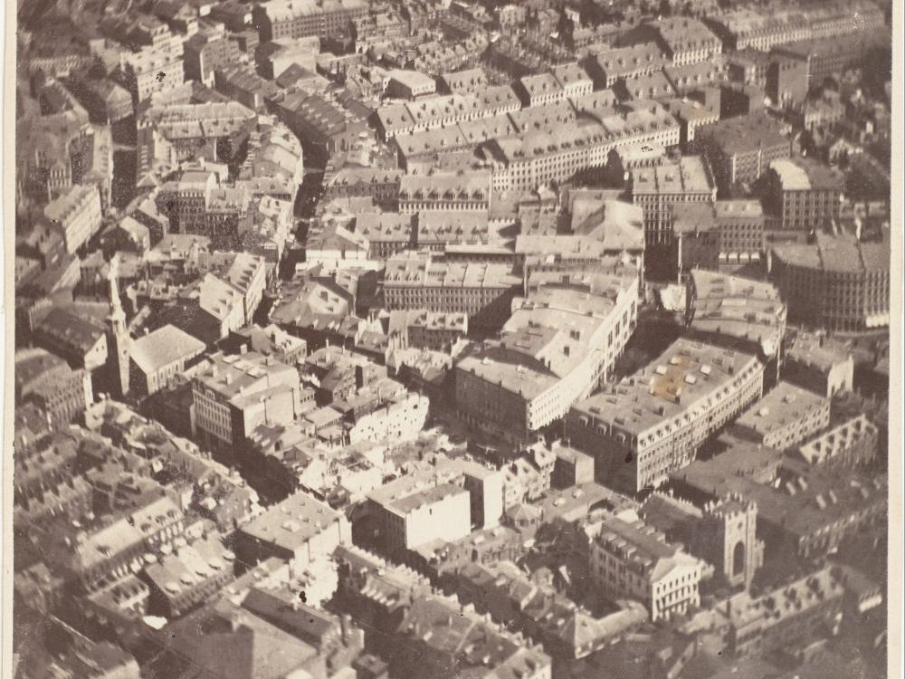 “Boston, as the Eagle and the Wild Goose See It” by James Wallace Black is the earliest surviving aerial photograph. 