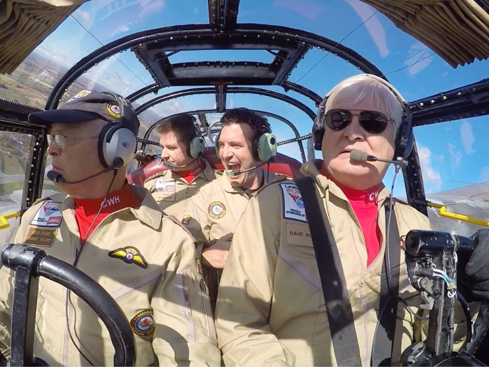 Leon Evans and David Rohrer fly the Canadian Warplane Heritage Museum’s Avro Lancaster