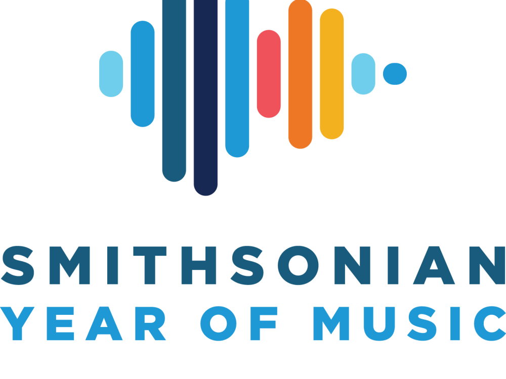 Smithsonian year of music logo