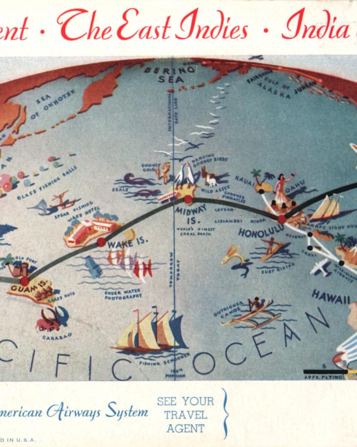 Pan Am Brochure, Map