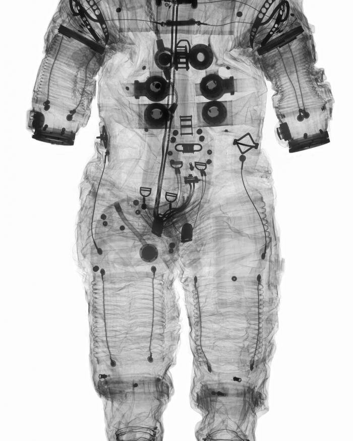 X-ray image of Alan Shepard’s Apollo 14 Spacesuit