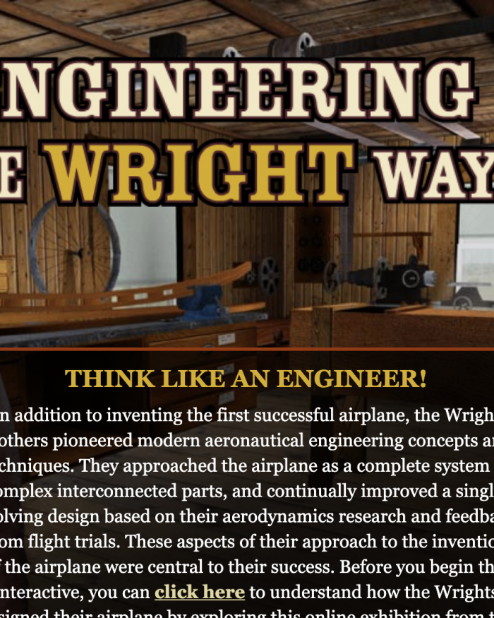 Engineering the Wright Way Interactive