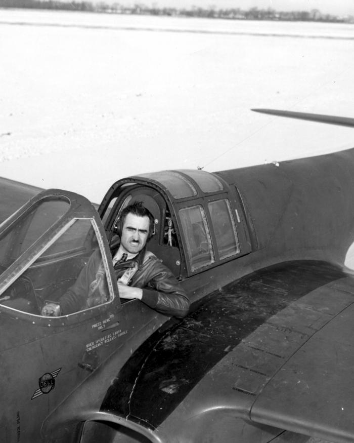 Robert M. Stanley in the Bell XP-59A Airacomet