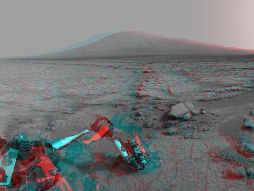 Curiosity Rover Working on Mars