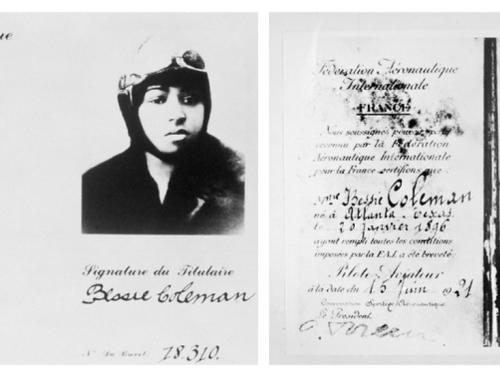 Bessie Coleman's FAI license