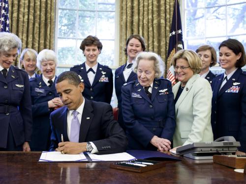 President Obama award a Congressional Gold Medal to the Women Airforce Service Pilots (WASP) in 2009